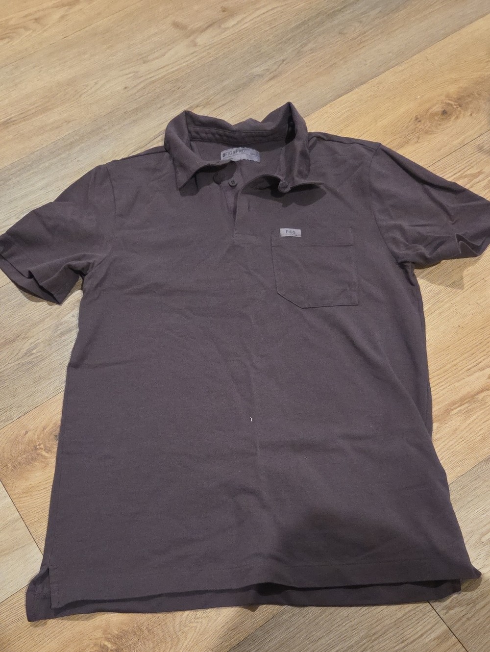 Figs Men's Polo in Dark Brown